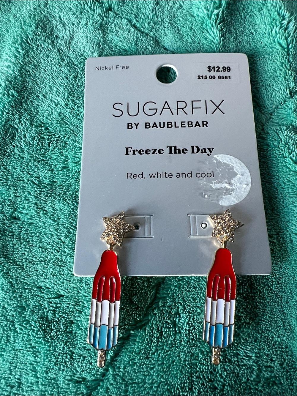 BaubleBar Gold Rectangle Drop Earrings